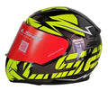 LS2 353 Rapid Cromo Gloss Black H V Yellow Full Face Helmet