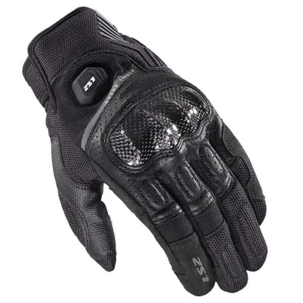 Ls2 Atom Man Black Gloves Riding Gears