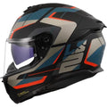 Ls2 FF 320 Stream 11 Road Matt Black Blue Full Face Helmet