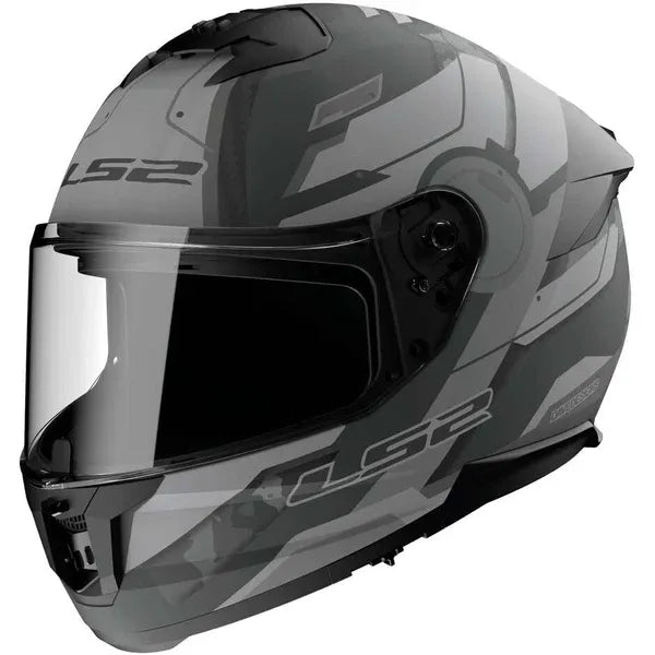 Ls2 FF 320 Stream 11 Shadow M Titanium Gray Full Face Helmet