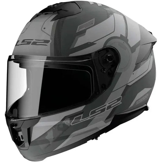 Ls2 FF 320 Stream 11 Shadow M Titanium Gray Full Face Helmet