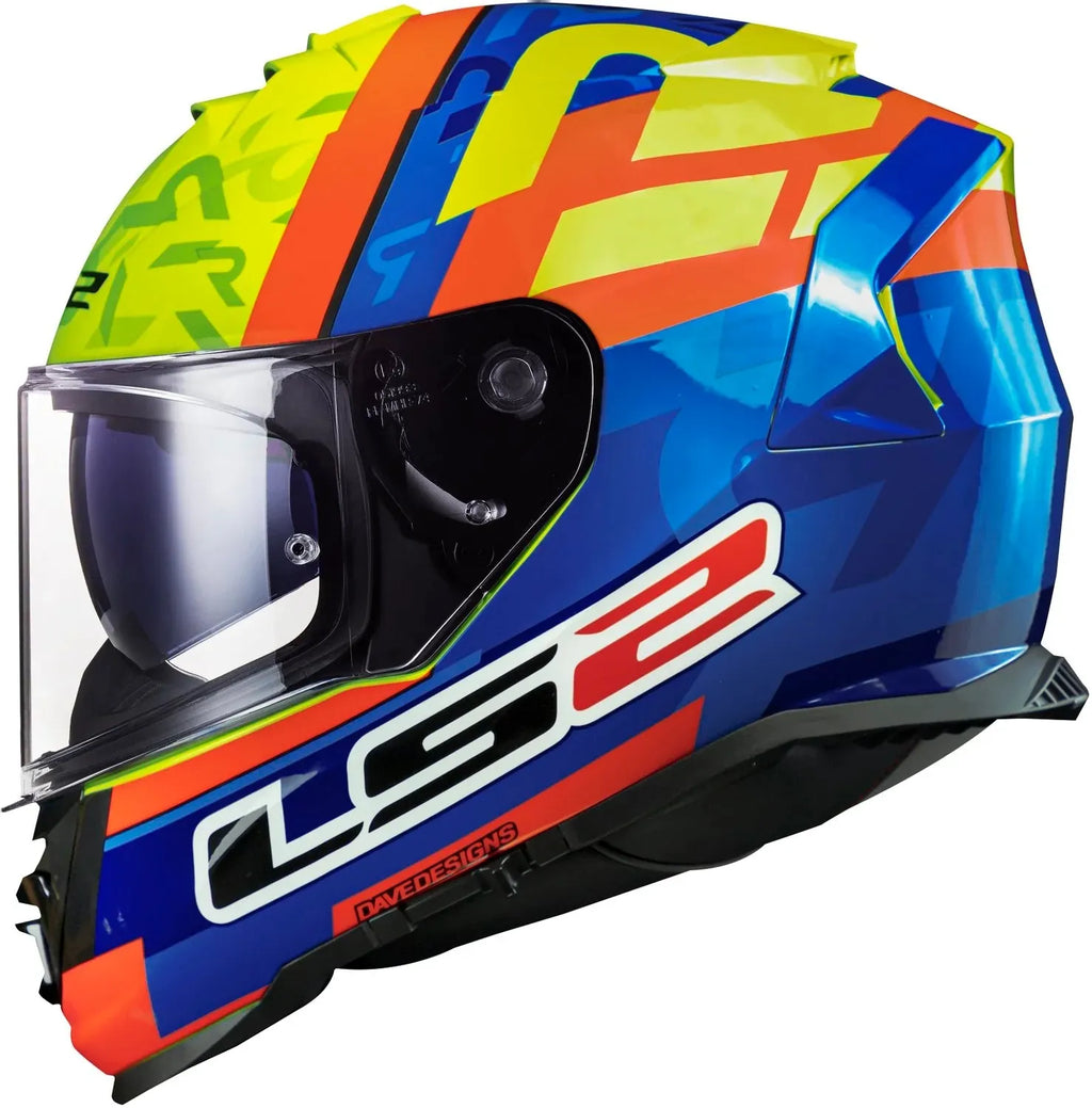 Ls2 FF 800 Salvador Replica Blue H.Yellow Full Face Helmet