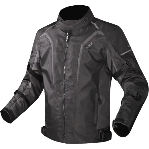 Ls2 Sepang Man Black Gray Jackets Riding Gears