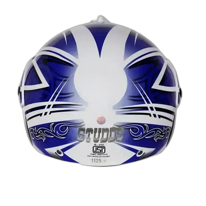 STUDDS Marshal Kids D3 Wh Blue Half Face Helmet
