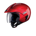 STUDDS Marshall Cherry Red Half Face Helmet