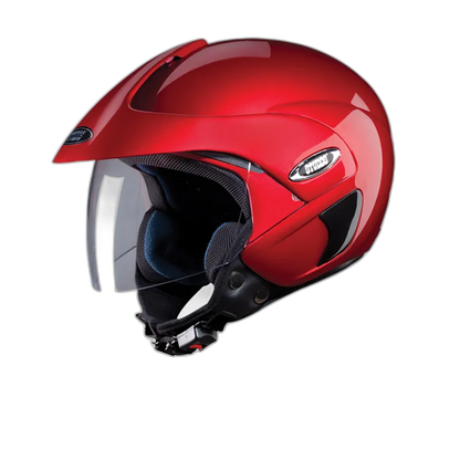 STUDDS Marshall Cherry Red Half Face Helmet