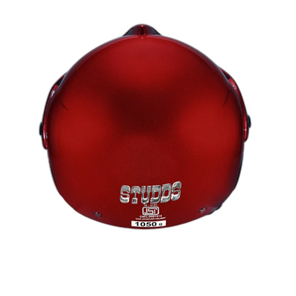 STUDDS Marshall Cherry Red Half Face Helmet