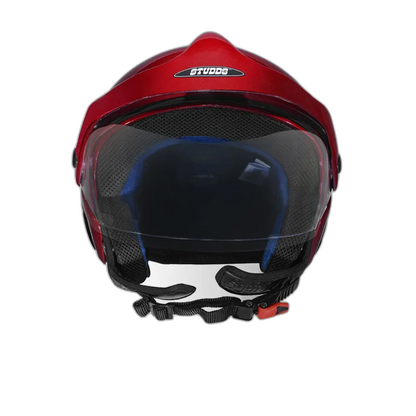 STUDDS Marshall Cherry Red Half Face Helmet