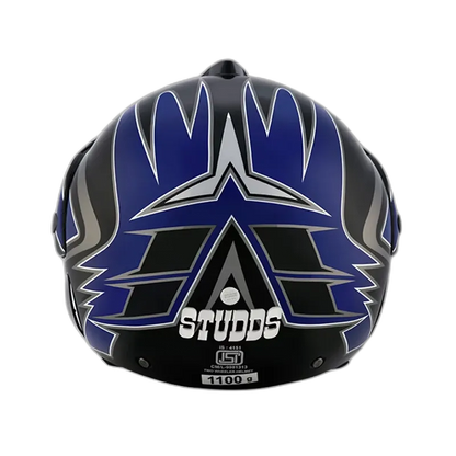 STUDDS Marshall D1 Black N1 Half Face Helmet