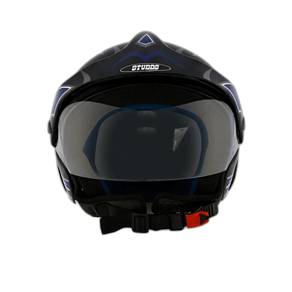 STUDDS Marshall D1 Black N1 Half Face Helmet