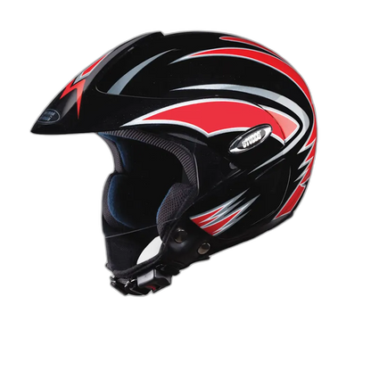 STUDDS Marshall D1 Black N2 Half Face Helmet