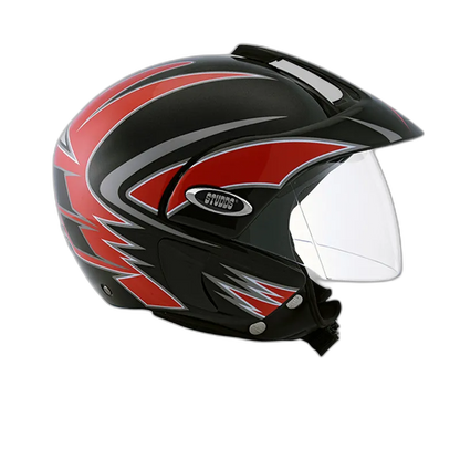 STUDDS Marshall D1 Black N2 Half Face Helmet