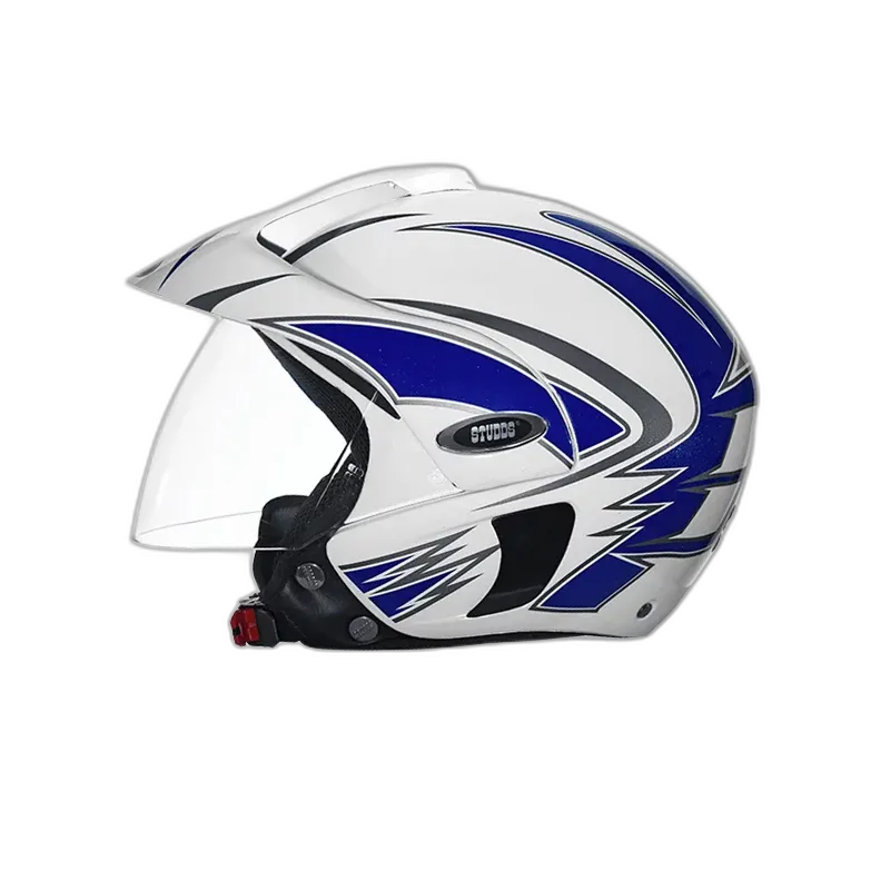 STUDDS Marshall D1 White N1 Half Face Helmet