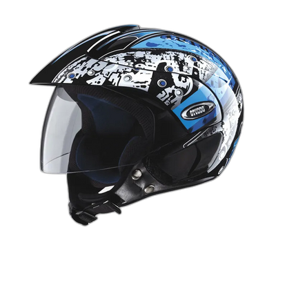 STUDDS Marshall D2 Black N1 Half Face Helmet