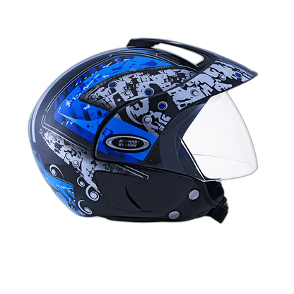 STUDDS Marshall D2 Black N1 Half Face Helmet