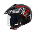 STUDDS Marshall D2 Black N2 Half Face Helmet