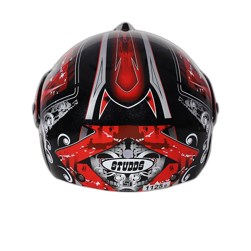 STUDDS Marshall D2 Black N2 Half Face Helmet