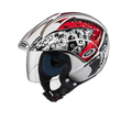 STUDDS Marshall D2 White N2 Half Face Helmet