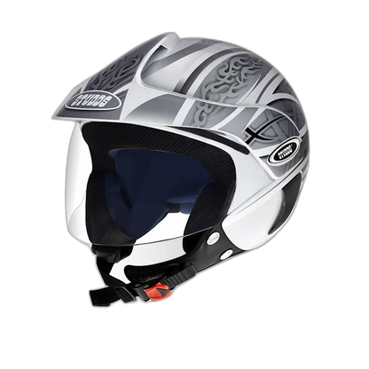 STUDDS Marshall D3 Black N4 Half Face Helmet