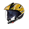 STUDDS Marshall D3 Black N5 Half Face Helmet