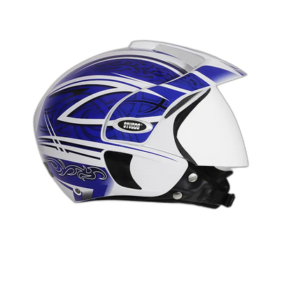 STUDDS Marshall D3 White N1 Half Face Helmet