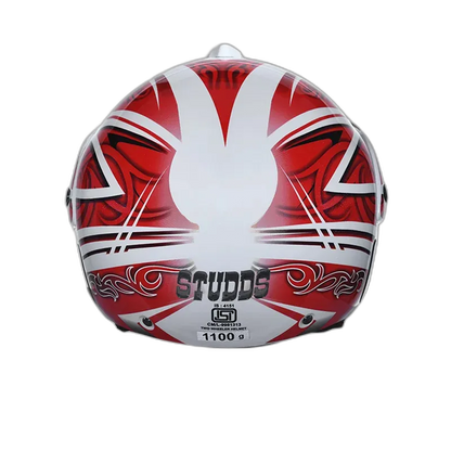STUDDS Marshall D3 White N2 Half Face Helmet