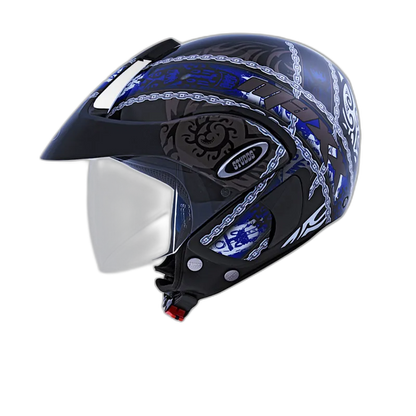 STUDDS Marshall D4 Black N1 Half Face Helmet
