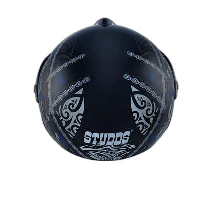 STUDDS Marshall D4 Matt Black N1 Half Face Helmet