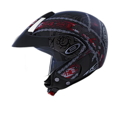 STUDDS Marshall D4 Matt Black N2 Half Face Helmet