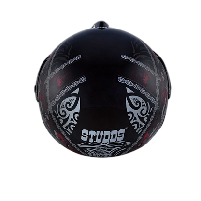 STUDDS Marshall D4 Matt Black N2 Half Face Helmet