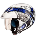 STUDDS Marshall D4 White N1 Half Face Helmet