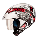 STUDDS Marshall D4 White N2 Half Face Helmet