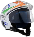 STUDDS Marshall D5 White Half Face Helmet