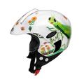 STUDDS Marshall Kids D3 White Half Face Helmet