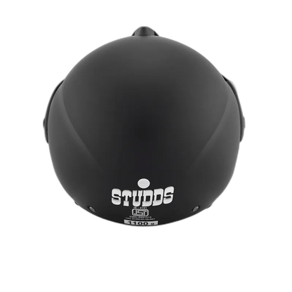 STUDDS Marshall Matt Black Half Face Helmet