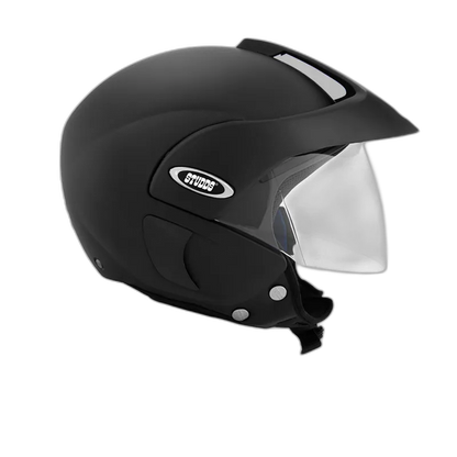STUDDS Marshall Matt Black Half Face Helmet