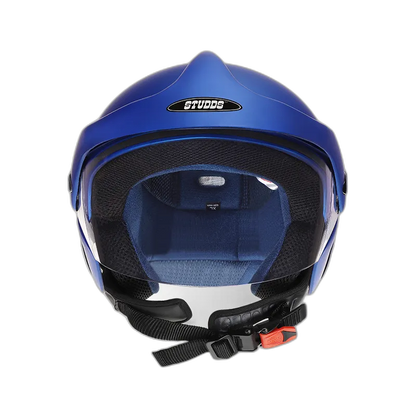 STUDDS Marshall Matt Blue Half Face Helmet