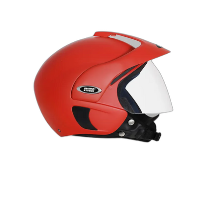 STUDDS Marshall Matt Sports Red Half Face Helmet