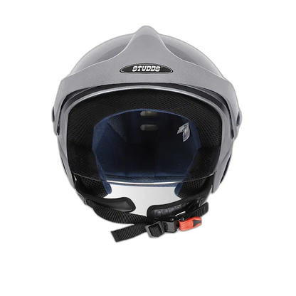 STUDDS Marshall Silver Grey Half Face Helmet