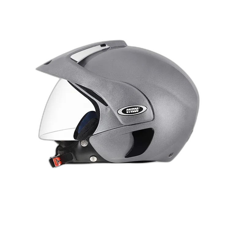 STUDDS Marshall Silver Grey Half Face Helmet