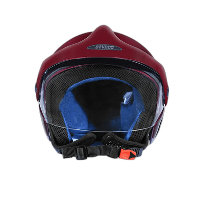 STUDDS Marshall Wine Red Half Face Helmet