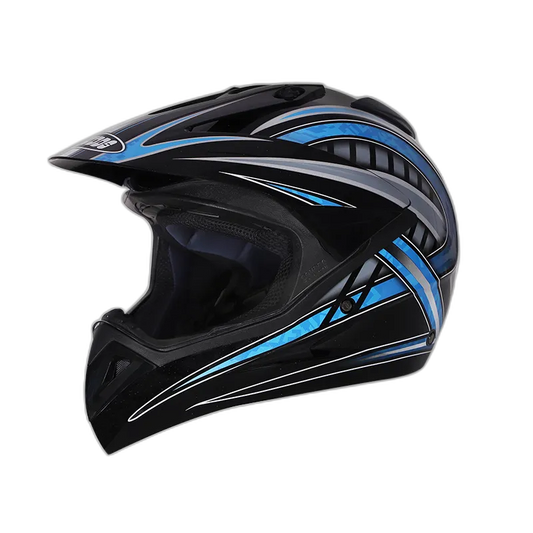 STUDDS Motocross D2 Black N1 Or Off Road Helmet