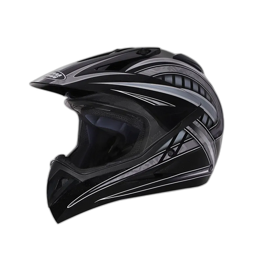 STUDDS Motocross D2 Black N4 Or Off Road Helmet