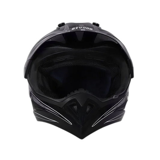 STUDDS Motocross D2 Black N4 Or Off Road Helmet