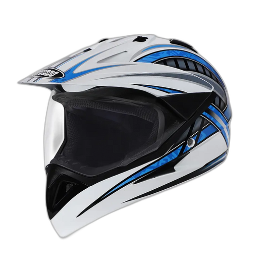 STUDDS Motocross D2 White N1 Or Off Road Helmet