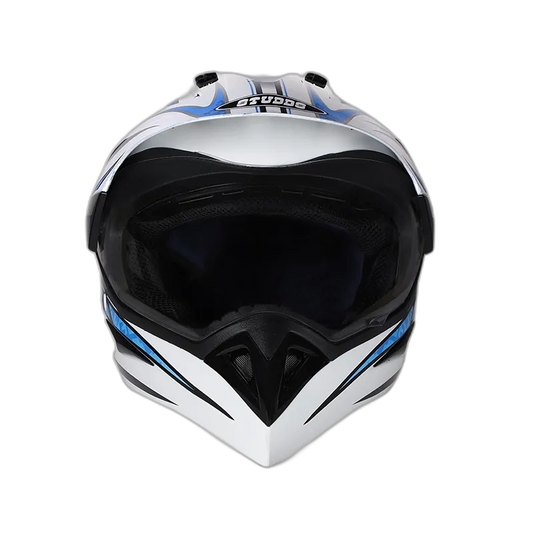 STUDDS Motocross D2 White N1 Or Off Road Helmet