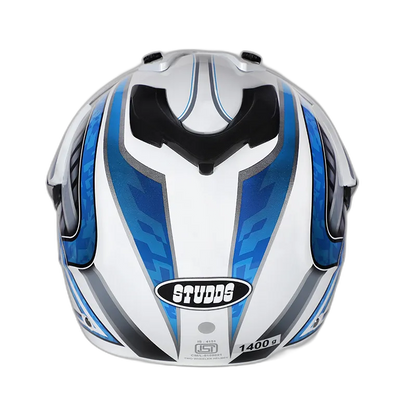 STUDDS Motocross D2 White N1 Or Off Road Helmet