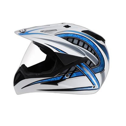 STUDDS Motocross D2 White N1 Or Off Road Helmet
