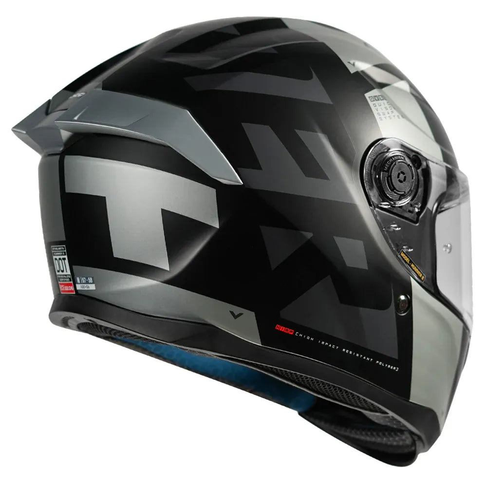 MT Helmets Mt Hummer B Air F2 Matt Grey Full Face Helmet