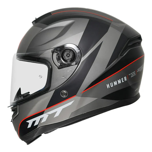 MT Helmets Mt Hummer B Axn C15 Matt Fluor Red Full Face Helmet